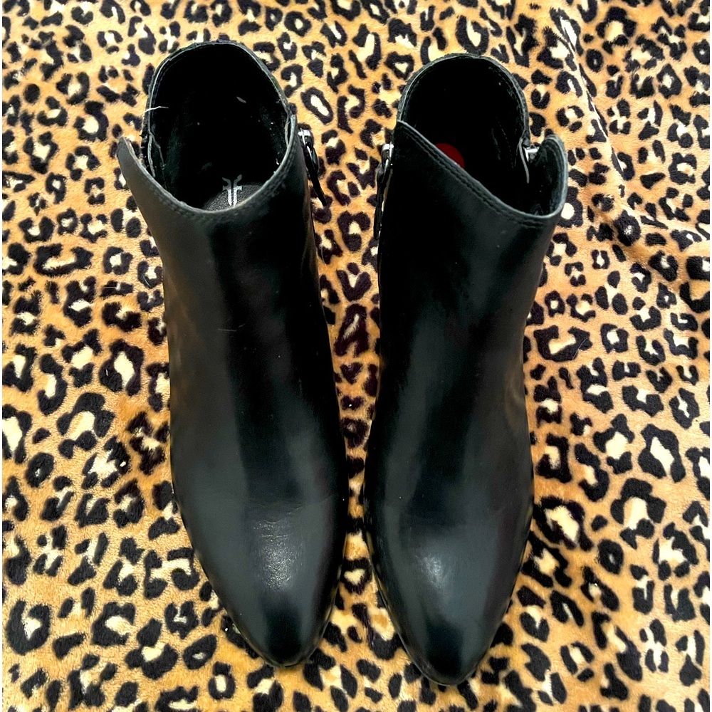 Frye leather booties.  Black.